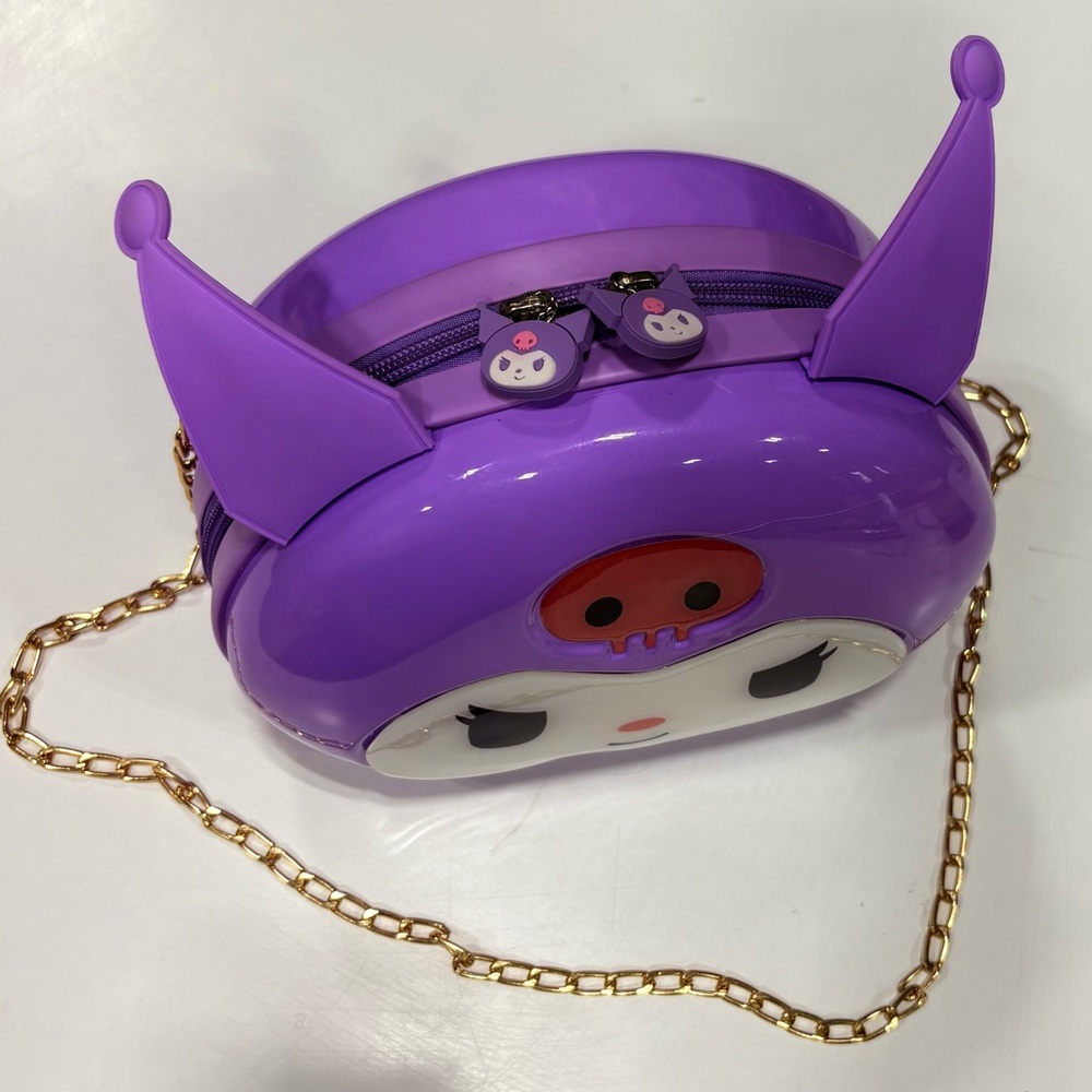 Kuromi Purple Hard Case Crossbody Bag - Picture 7 of 15
